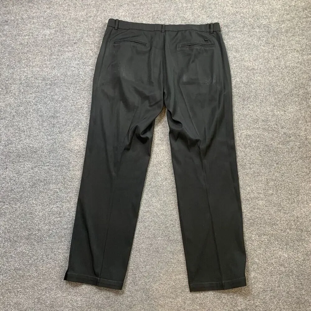 Nike Pants Mens 36 Pepper Black Dri Fit Standard Fit Performance Stretch Golf